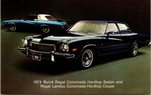 Postcard 1974 Buick Regal Colonnade Hardtop Sedan Regal Landau Colonnade Coupe