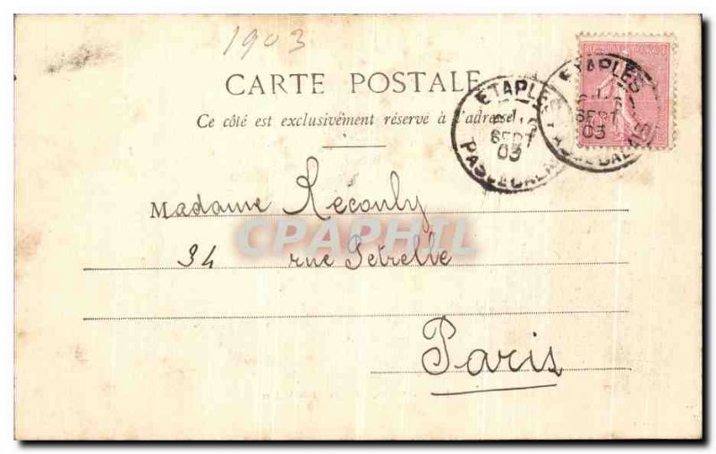 Old Postcard Paris Beach Pool On La Digue Boulevard de La Mer