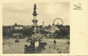 austria, WIEN VIENNA, Praterstern, Ferris Wheel, Planetarium 1930s RPPC Postcard