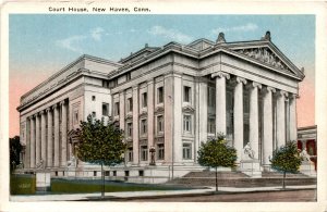 Court House, New Haven, Connecticut, Danziger & Berman, originality, Postcard