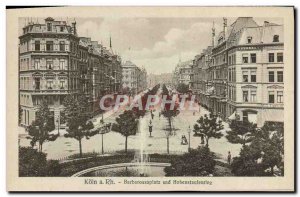 Old Postcard A Rh Koln Barbarossaplatz Und Hohenstaufenring