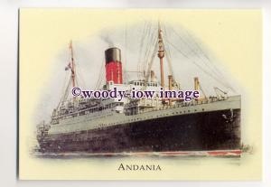 LN0097 - Cunard Liner - Andania - postcard
