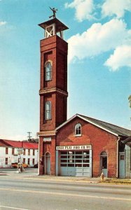 MADISON, Indiana IN    FAIR PLAY FIRE COMPANY NO 1  Station~Bell Tower  Postcard