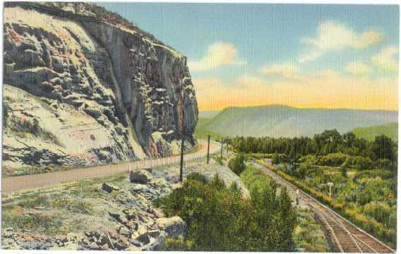 Railroad Tracks & Highway U.S. 40 Between Craig & Steamboat Springs Colorado