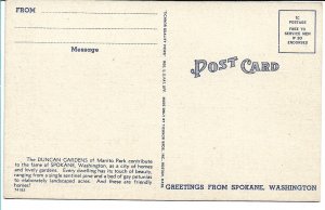 Spokane, WA - Duncan Gardens, Manito Park