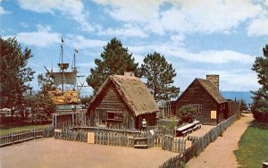 Replicas of Pilgrim Houses & Mayflower II in Plymouth, Massachusetts