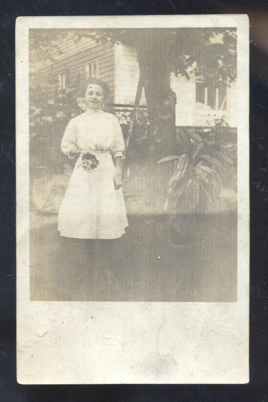 RPPC FOXBURG PENNSYLVANIA PA. PRETTY WOMAN REAL PHOTO POSTCARD SHARPSBURG