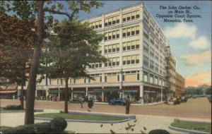 Memphis TN John Gerber Co LINEN Postcard