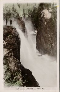 Elk Falls Campbell River BC People Vancouver Island Gowen Sutton RP Postcard G99