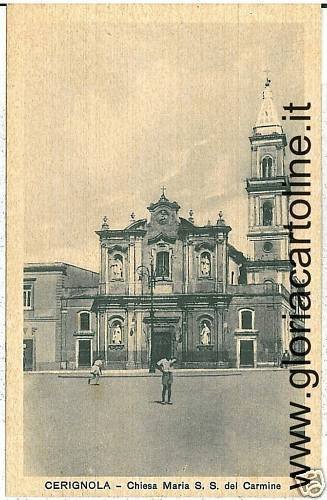 03348 VINTAGE POSTCARD: FOGGIA - CERIGNOLA : CHURCH S. MARIA-