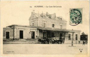 CPA Auxerre - La Gare St-Gervais FRANCE (960490)