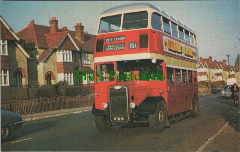 Road Transport Postcard -Southampton Corporation 234 Guy Arab III Bus Ref.SW9720