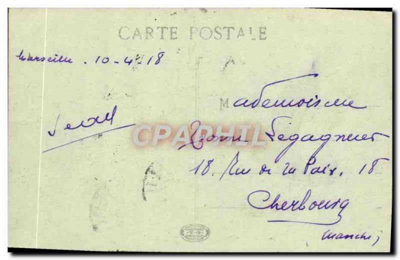 Old Postcard Marseille Lighthouse planner