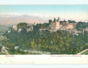 Pre-1907 NICE VIEW Alhambra In Granada - Andalusia Spain i5279