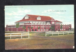SEDALIA MO. MISSOURI START FAIR LIVESTOCK PAVILION VINTAGE POSTCARD BLUELICK MO