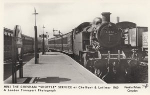 The Chesham Shuttle Service Chalfont & Latimer Station Train Postcard