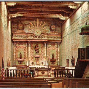 1976 San Miguel, Cali Mission Arcangel Interior Altar 1797 Church El Camino A233