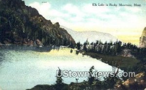 Elk Lake in Rocky Mountains, Montana