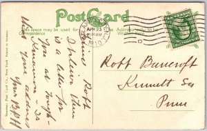 Atlantic City New Jersey, 1910 Cat Boat Race at Inlet, Sailing, Vintage Postcard