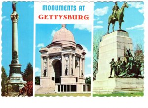 Monuments at Gettysburg, Pennsylvania