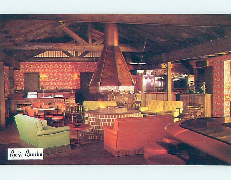 Unused Pre-1980 RESTAURANT SCENE Santa Maria California CA B8466-12