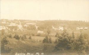 C-1910 SHERMAN MILLS MAINE View RPPC Real photo postcard 5013
