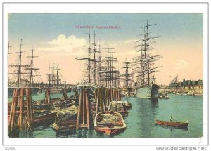 Sailing Vessels (Boats), Segelschiffhafen, Hamburg, Germany, 1900-1910s