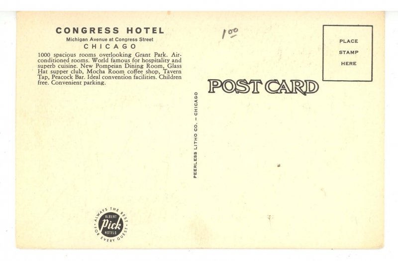 IL - Chicago. Congress Hotel