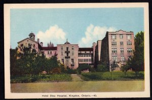 Ontario KINGSTON Hotel Dieu Hospital - PECO Postcard - White Border