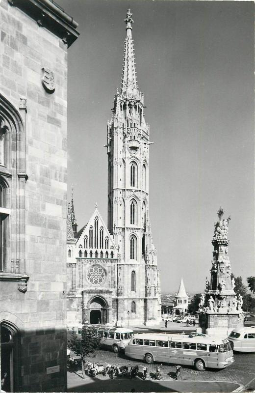 Hungary Matthias church buses 1960s