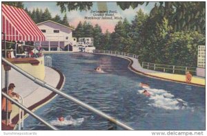 Michigan Mackinac Island Grand Hotel Swimming Pool Curteich