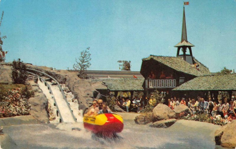 Matterhorn Bobsled DISNEYLAND Tomorrowland Ride c1960s Chrome Vintage Postcard