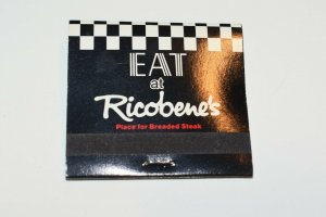 Eat at Ricobene's The Place for Breaded Steak 30 Strike Matchbook