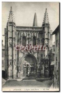 VINTAGE POSTCARD Avignon The Saint Pierre Church