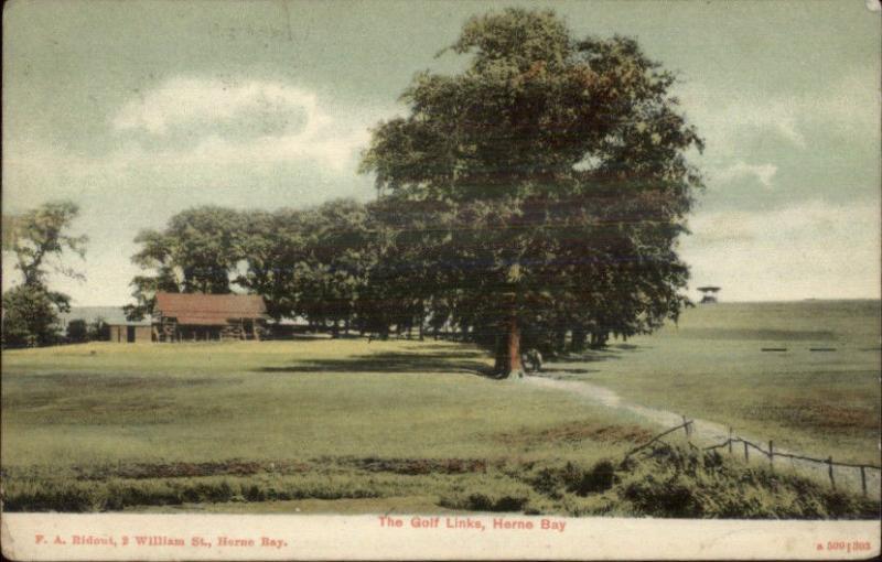 Herne Bay Golf Course c1910 Postcard