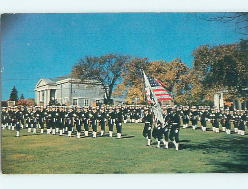 Pre-1980 CADET COLORGUARD AT COAST GUARD ACADEMY New London Connecticut CT J8102