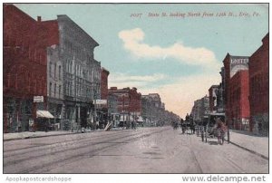 Pennsylvania Erie State Street Looking North From 12th Street 1910