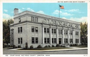 F79/ Lewiston Idaho Postcard c1910 Nez Perce County Court House