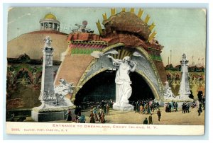 1907 Watertown N.Y. Entrance to Dreamland, Coney Island N.Y. Postcard