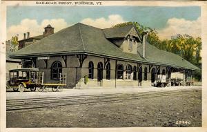 VT - Windsor. Railroad Station, Depot