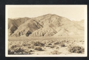 RPPC DESERT HILLS OF NEVADA NEAR RENO SOLDIERS MAIL REAL PHOTO POSTCARD