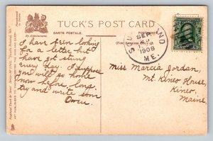 1908  Golf at Poland Spring  South Poland  Maine    Postcard