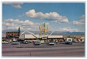 c1960 Cactus Pete's Casino Exterior Building Jackpot Nevada NV Vintage Postcard