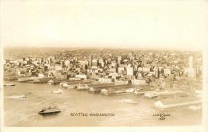 1920s RPPC Photo Postcard Waterfront Seattle Washington Laid Law 12866