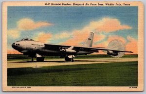 Vtg Wichita Falls Texas Stratojet Bomber Sheppard Air Force Base 1950s Postcard