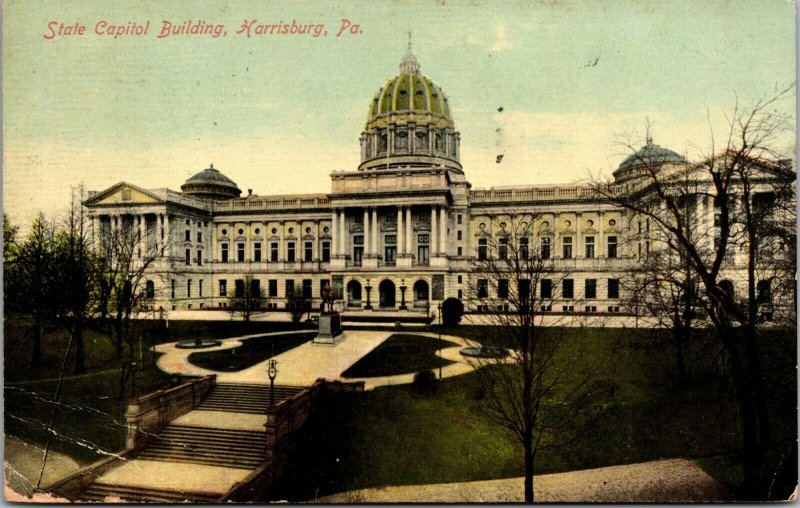 PA ~ The State Capitol HARRISBURG Pennsylvania  Dauphin County Postcard 