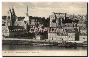 Blois Old Postcard General view taken from the castle