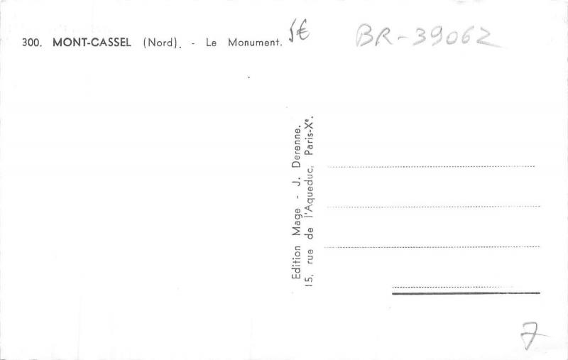 BR39062 Mont Cassel le monument france