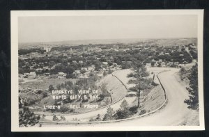 RPPC RAPID CITY SOUTH DAKOTA SD BIRDSEYE VIEW VINTAGE REAL PHOTO POSTCARD