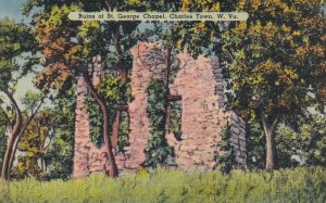 CHARLES TOWN, West Virginia, PU-1942; Ruins Of St. George Chapel